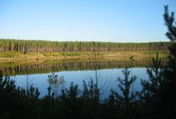 Озеро Лебяжье в с. Победа