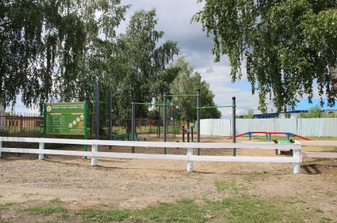 Новые спортивные площадки открыли в селах района⁣⁣⠀